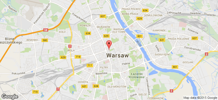 Warsaw Financial Center static map